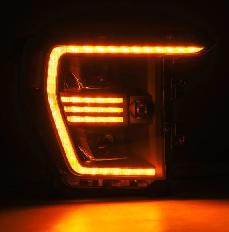 AlphaRex 21-22 Ford F150 PRO-Series Projector headlights Black w/Activ Light/Seq Signal 880293 880293 User 4