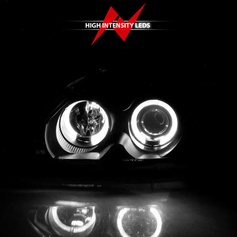 Anzo 1996-1998 Honda Civic Projector Headlights w/ Halo Black 121068 User 6