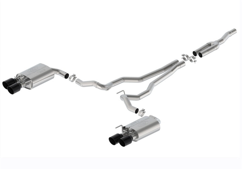 Ford Racing 2024 Mustang 2.3L Sport Active Cat-Back Exhaust - Black Tip M-5200-M2SB M-5200-M2SB Photo - Primary