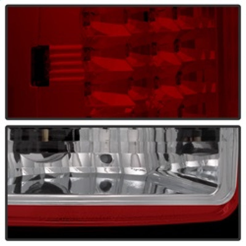 Spyder GMC Sierra 07-13 (Not 3500 Dually 4 Rear Wheels)LED Tail Lights Red Clear ALT-YD-GS07-LED-RC 5014955 5014955 Photo - Unmounted