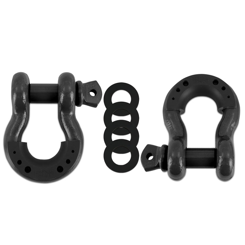 Borne Off-Road 3/4 Steel D-Ring Shackle Set 2 Pieces - Gun Metal BNDR-GM BNDR-GM Photo - Primary