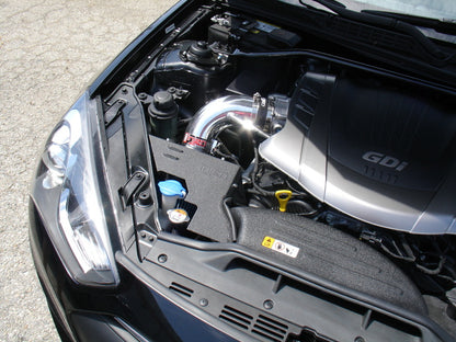 Injen Polished Short Ram Intake 2013+ Hyundai Genesis Coupe 3.8L V6 SP1392P Photo - Mounted