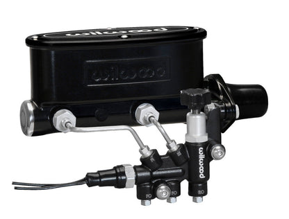 Wilwood HV Tandem M/C Kit w L/H Bracket & Prop Valve 261-13270-BK Photo - Primary