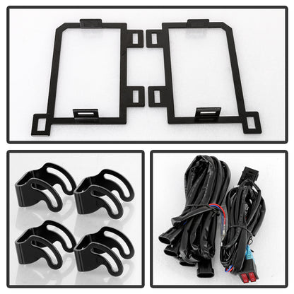 Spyder Dodge Ram 2013-2018 1500 Only Full LED Fog Lights W/Bracket and Universial Switch- Clear 9045424 9045424 User 3