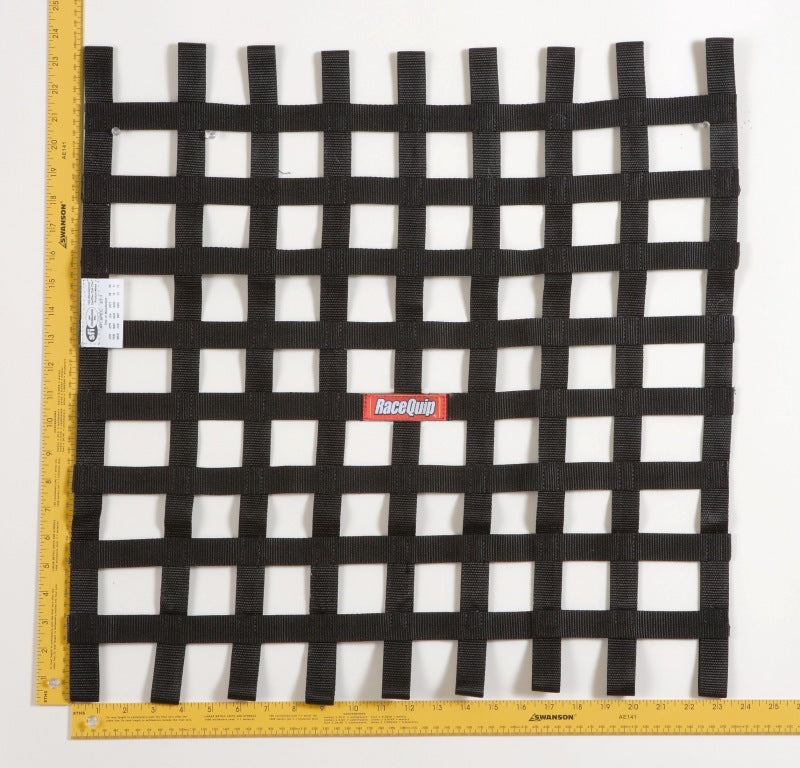 Racequip Ribbon Window Net; SFI Certified - Color: Black 726009 Photo - Primary