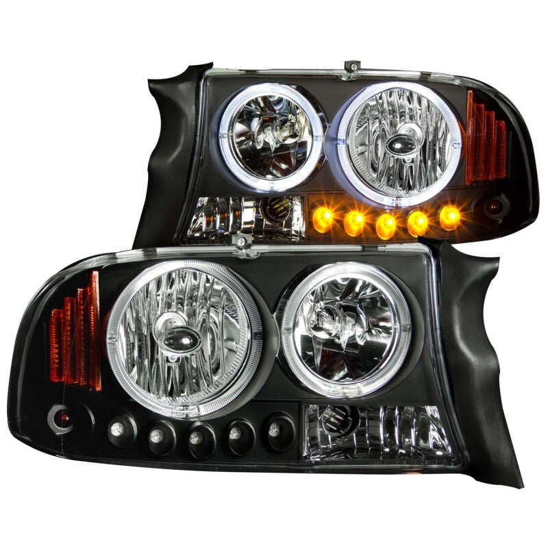 Anzo 1997-2004 Dodge Dakota Crystal Headlights Black 1pc 111085 Photo - Primary