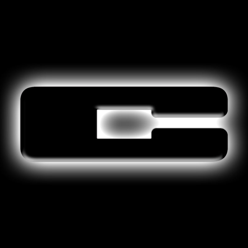 ORACLE Lighting Universal Illuminated LED Letter Badges - Matte Black Surface Finish - C 3141-C-001 3141-C-001 Photo - Primary