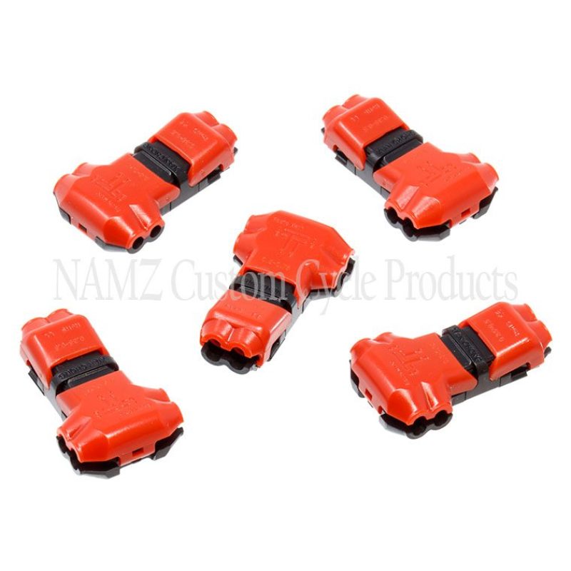 NAMZ Lightning Splice Kit T-Connection 18-22g 2-Wire to 2-Wire (5 Pack) NLS-T22 NLS-T22 Photo - Primary