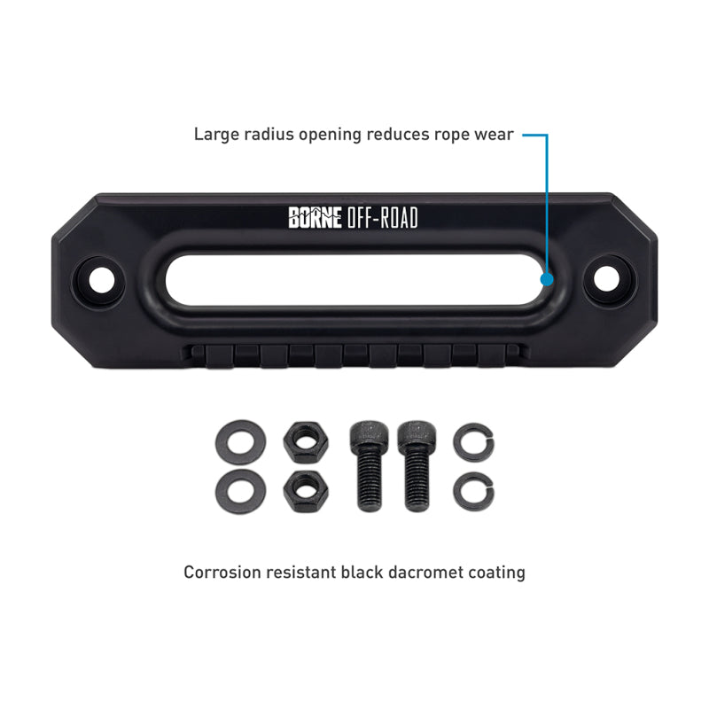 Borne Off-Road 12K Winch - Black Synthetic Rope BNWN-12-SBK BNWN-12-SBK Photo - Primary