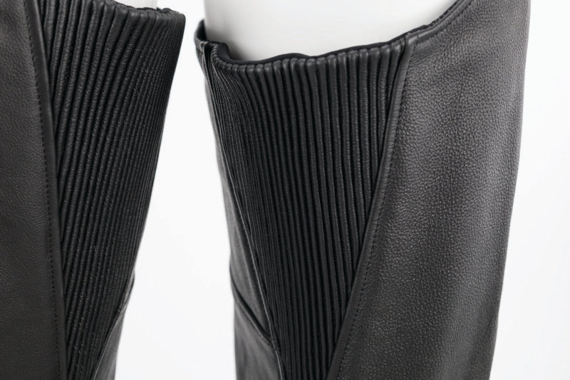 Kuryakyn Leather By River Road Longhaul Leather Chaps Black - Large 094440 094440 User 3