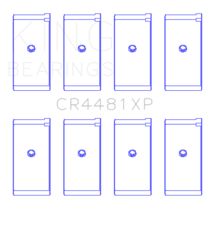King Engine Bearings King Mitsubishi 4G63/4G64 6 Bolt 1st Gen DSM (Size 0.25mm) Performance Rod Bearing Set CR4481XP0.25 CR4481XP0.25 Photo - Primary