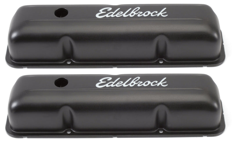 Edelbrock Valve Cover, Signature Series, Ford, 1958-1976 FE V8, Black 4623 Photo - Primary