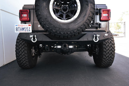 DV8 Offroad 07-21 Jeep Wrangler (JK/JL) Bolt-On Hitch w/ Lights AHJP-01 AHJP-01 Photo - Mounted
