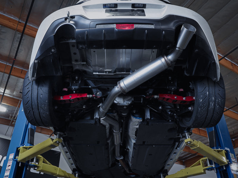 aFe 13-22 Toyota GR86/FR-S/BRZ H4-2.0L/2.4L Takeda 3in 304 SS Cat-Back Exhaust System w/ Brushed Tip 49-36057-H 49-36057-H Photo - Mounted