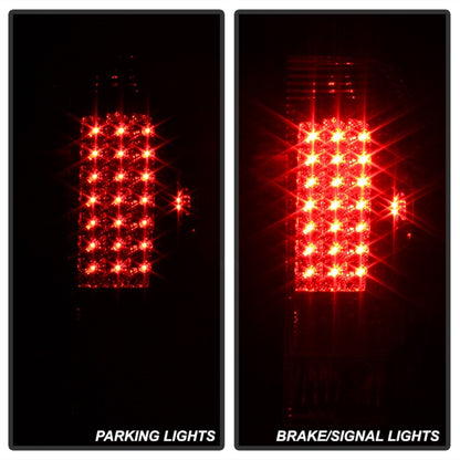 SPYDER Xtune Ford F150 Styleside 97-03 Super Duty 99-07 LED Tail Lights Red Smoke ALT-ON-FF15097-LED-RC 5034076 5034076 Photo - Unmounted