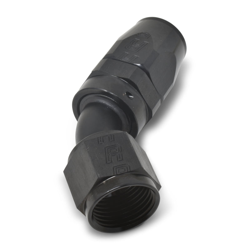 Russell Performance -6 AN Black 45 Degree Full Flow Hose End 610095 610095 Photo - out of package