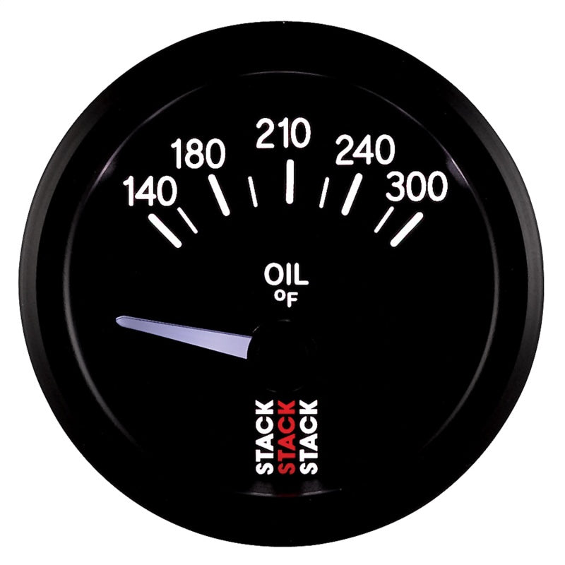 Autometer Stack 52mm 140-300 Deg F 1/8in NPTF Electric Oil Temp Gauge - Black ST3210 ST3210 User 4