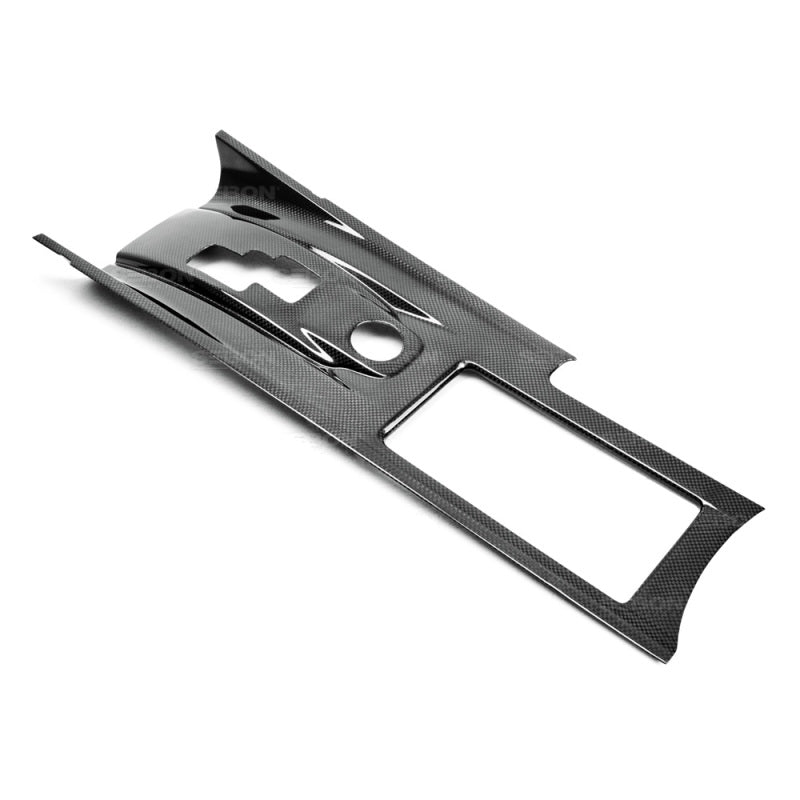 Seibon Carbon Fiber Center Shifter Bezel Nissan GTR 2009-2014 CFI0910NSGTR-F Photo - Primary