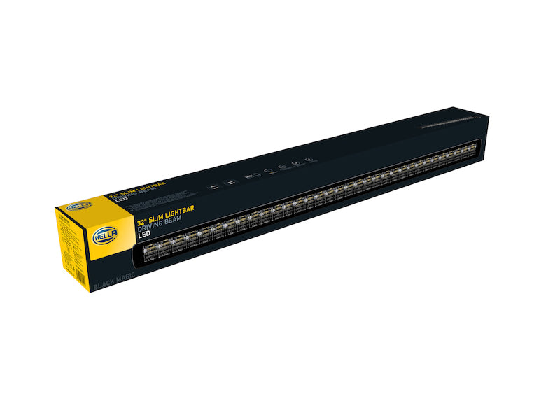 Hella Universal Black Magic 32in Thin Light Bar - Driving Beam 358176311 358176311 Photo - in package