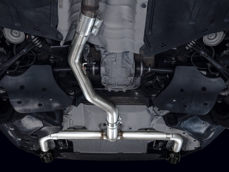 AWE Tuning AWE 19-23 BMW 330i / 21-23 BMW 430i Base G2X Track Edition Axle Back Exhaust - Diamond Black 3020-33429 3020-33429 Photo - Mounted