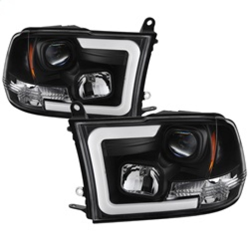 Spyder 09-16 Dodge Ram 1500 Version 2 Headlights Light Bar DRL Black PRO-YD-DR09V2-LBDRL-BK 5084811 5084811 Photo - Primary