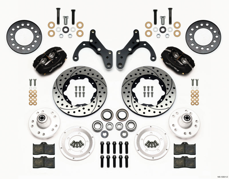 Wilwood FDL Front Kit,11.00",Drilled 65-68 Chevy Impala -Drum Spindle 140-12021-D Photo - Primary