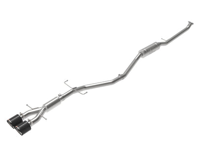 aFe Takeda 2.5in 304SS Cat-Back Exhaust System w/ Carbon Tips 17-20 Honda Civic Si Sedan I4 1.5L 49-36619-C 49-36619-C Photo - Primary