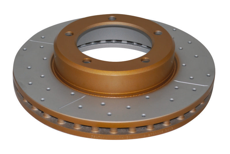 DBA 98-05 Lexus LX470 / 98+ Toyota LandRunner 100 Series Front Drilled & Slotted Street Series Rotor 788X 788X Photo - out of package