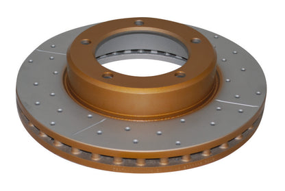 DBA 98-05 Lexus LX470 / 98+ Toyota LandRunner 100 Series Front Drilled & Slotted Street Series Rotor 788X 788X Photo - out of package