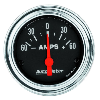 Autometer Gauge, Ammeter, 2 1/16", 60A, Eelectric, Traditional Chrome 2586 Photo - Primary
