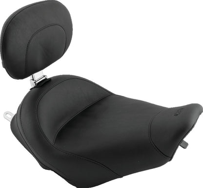 Mustang Motorcycle Mustang 97-07 Harley Rd King, 06-07 Str Glide, 00-05 Eagle Std Solo Seat W/Driver Backrest - Black 79100 79100 Photo - Primary