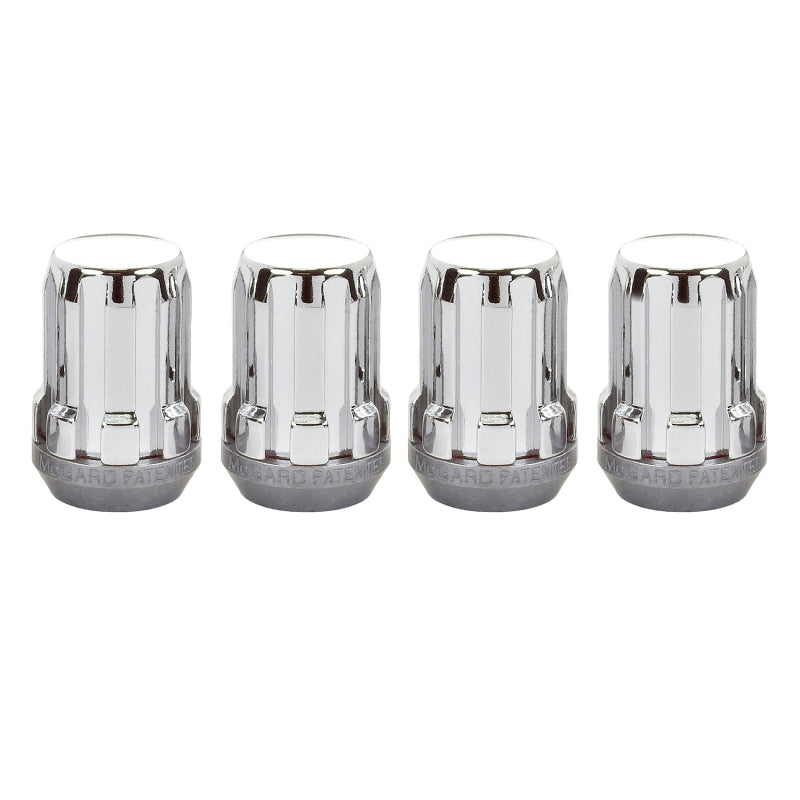 McGard SplineDrive Lug Nut (Cone Seat) M12X1.5 / 1.24in. Length (4-Pack) - Chrome (Req. Tool) 65357 65357 Photo - out of package