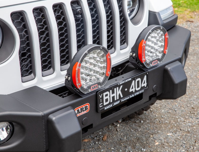 ARB 87-96 Jeep Wrangler YJ/ 97-06 Jeep Wrangler TJ Multi-fit Winch Bumper 3450150 3450150 Photo - Mounted
