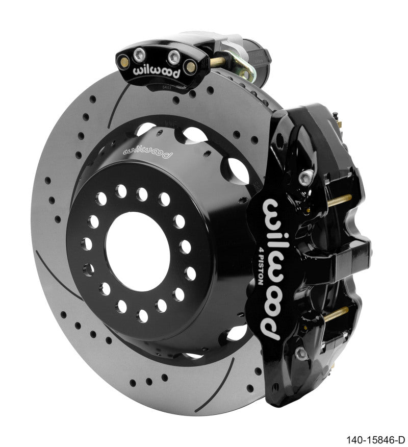 Wilwood Narrow Superlite 4R Rear P-Brk Kit AERO4 14in Rotor Big Ford  2.5in Off - SRP 140-15846-D 140-15846-D User 1