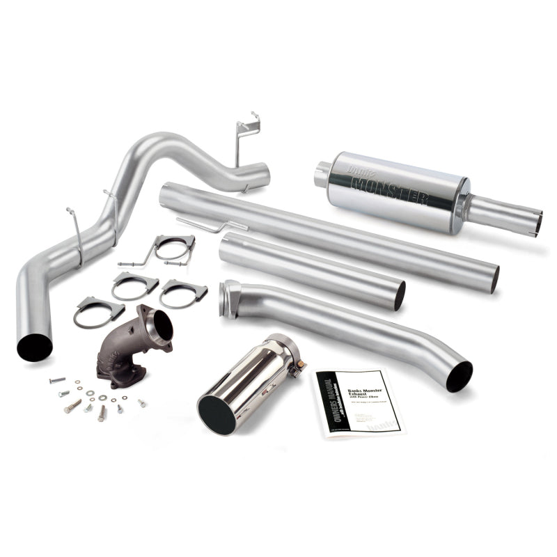 Banks Power 98-02 Dodge 5.9L Std Cab Monster Exh w/ Power Elbow - SS Single Exh 48637 Photo - Primary