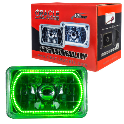 ORACLE Lighting Oracle Pre-Installed Lights 4x6 IN. Sealed Beam - Green Halo 6909-004 6909-004 Photo - Close Up