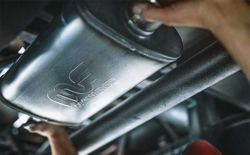 MagnaFlow 5" X 8" Oval Center/Center Straight Through Performance Muffler 12279 Photo - Mounted