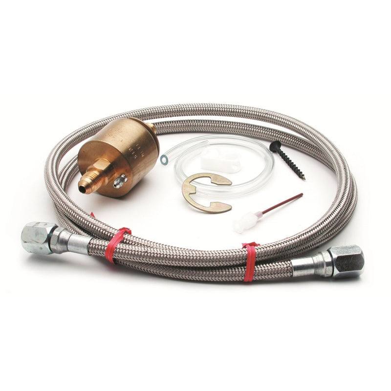 Autometer Fuel Press Isolator Kit, for 100 Psi Gauges, Brass, Incl. 4ft. #4 Brai 5282 Photo - Primary