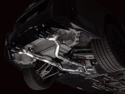 AWE Tuning 23-24 BMW G87 M2 Track Edition Exhaust - Diamond Black Tips 3020-43487 3020-43487 Photo - Mounted