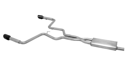 Gibson 15-19 Ford Mustang EcoBoost 2.3L 2.25in Cat-Back Dual Exhaust - Black Elite (Ceramic) 619014-B 619014-B Photo - Primary