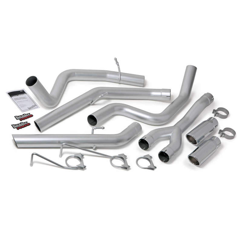 Banks Power 14-15 Dodge Ram 1500 3.0L Diesel Monster Exhaust System - SS Dual Exhaust w/ Chrome Tips 48602 48602 Photo - Primary