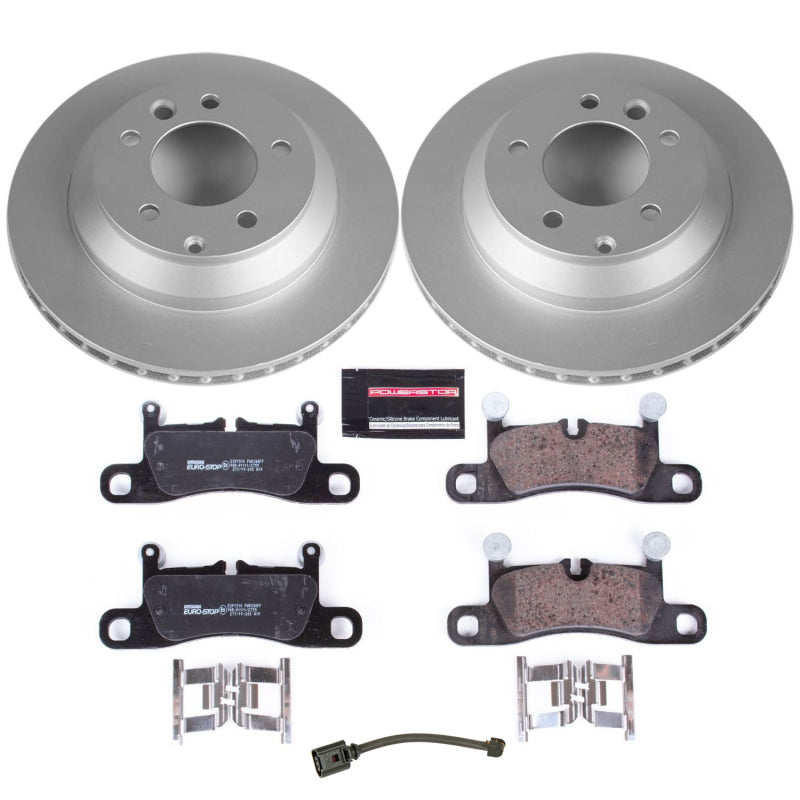 PowerStop Power Stop 11-18 Porsche Cayenne Rear Euro-Stop Brake Kit ESK5979 ESK5979 Photo - Primary