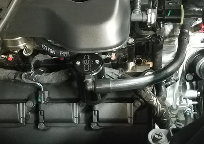 J&L 2019-2023 Dodge Ram 1500 5.7L Oil Separator 3.0 Passenger Side - Black Anodized 3067P-B 3067P-B Photo - Mounted