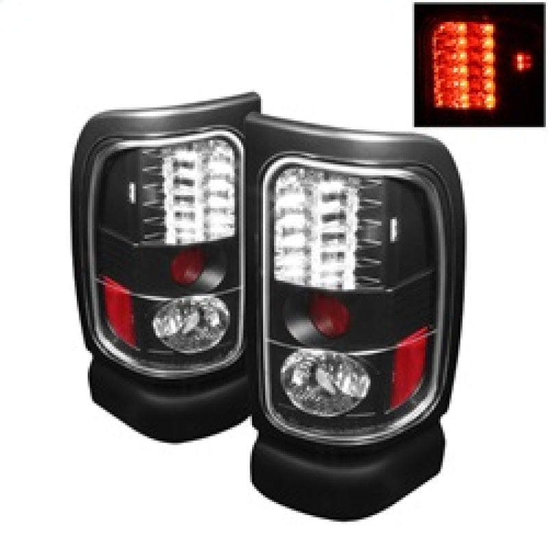 Spyder Dodge Ram 1500 94-01/Ram 2500/3500 94-02 LED Tail Lights Black ALT-YD-DRAM94-LED-BK 5002693 5002693 Photo - Primary