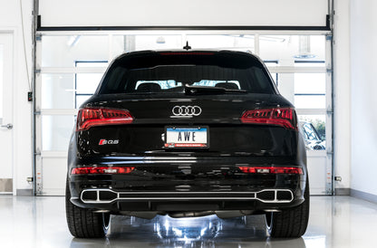 AWE Tuning Audi B9 SQ5 Non-Resonated Touring Edition Cat-Back Exhaust - No Tips (Turn Downs) 3020-31022 3020-31022 Photo - Mounted