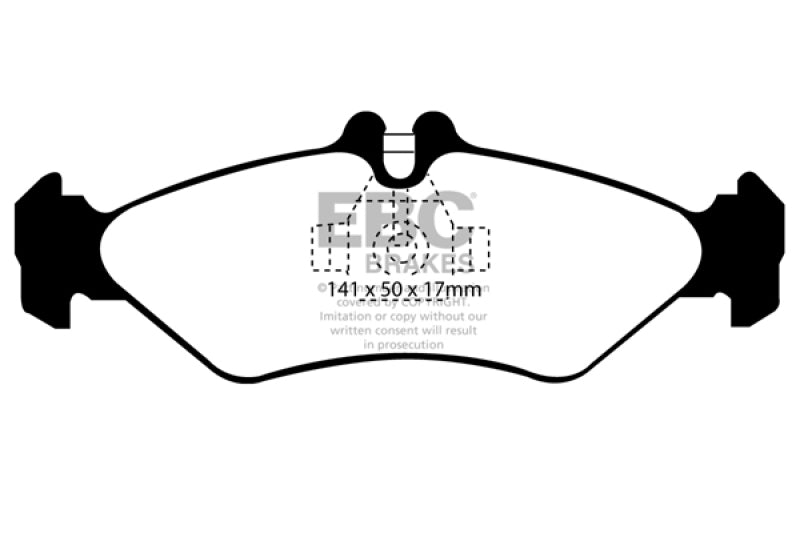 EBC 02-03 Mercedes-Benz Commercial Sprinter Box Van (ATE Rears) Greenstuff Rear Brake Pads DP61069/2 DP61069/2 Photo - Primary