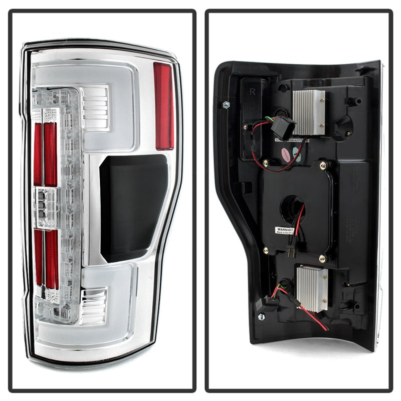 Spyder 17-18 Ford F-250 Super Duty (Excl LED Models) LED Tail Lights - Chrome (ALT-YD-FS17-LED-C) 5085573 5085573 Photo - Unmounted