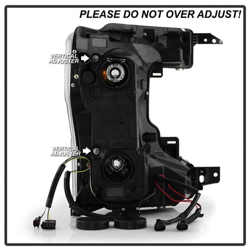 SPYDER Signature 20-22 Ford F250/F350 (Halogen) Proj. Headlights - Black (PRO-YD-FS20HALSI-SEQ-BK) 5088628 5088628 Photo - Unmounted