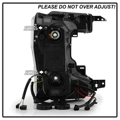SPYDER Signature 20-22 Ford F250/F350 (Halogen) Proj. Headlights - Black (PRO-YD-FS20HALSI-SEQ-BK) 5088628 5088628 Photo - Unmounted