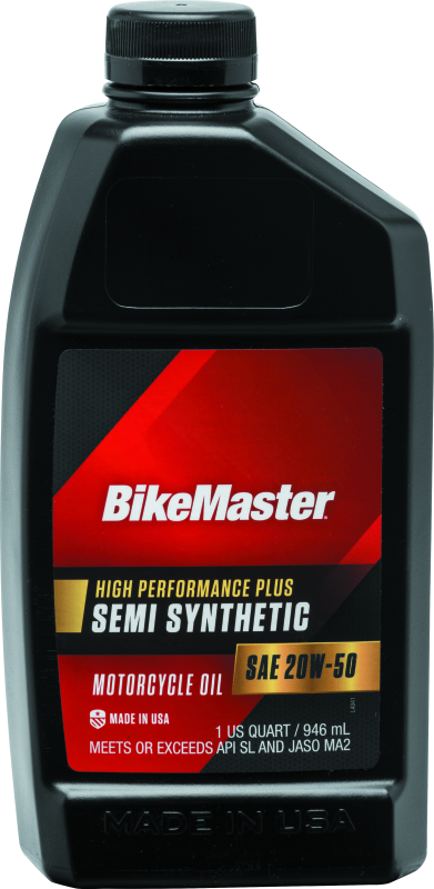 BikeMaster 20W50 Semi Synthetic Oil - Quart 532319 532319 Photo - Primary